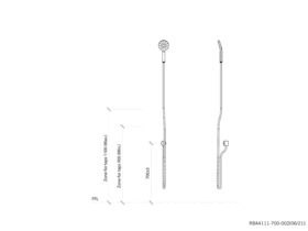 Aska Matte Black Shower Handset Kit (4 Star)