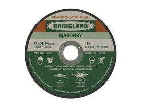 Bridgland Masonry Cutting Disc 115mm x 22.2mm