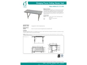 Specification Sheet - Changing Places Folding Shower Seat