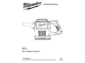 User Manual - Milwaukee M18 Fuel Compact Vacuum 18V