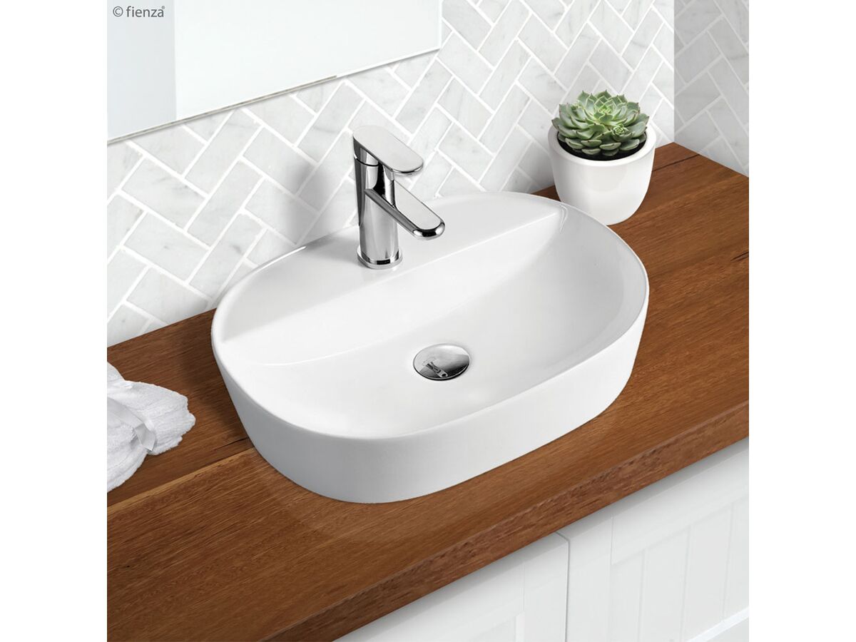 Chica Above Counter Basin 500 x 380 x 120mm 1 Taphole Gloss White