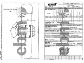 Specification Sheet - EBM Axial Fan Motor A6E450AQ0511