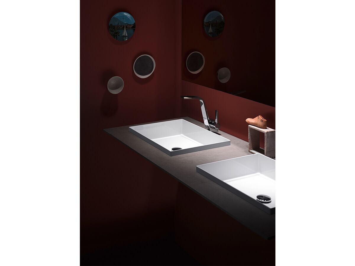 Alape Metaphor Semi Inset Basin 500mm White