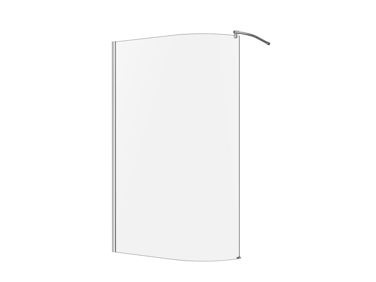 Kado Lux Walk In Curved Shower Screen 1200 Chrome from Reece