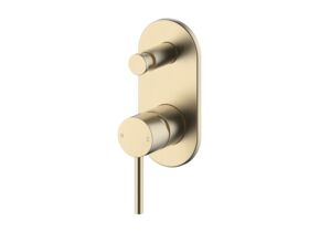 Mizu Drift Shower Mixer with Diverter Brushed Brass