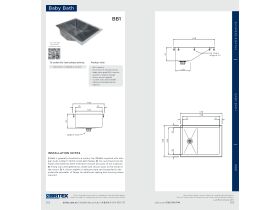 Installation Instructions - Britex Baby Bath (Bb10) Stainless Steel