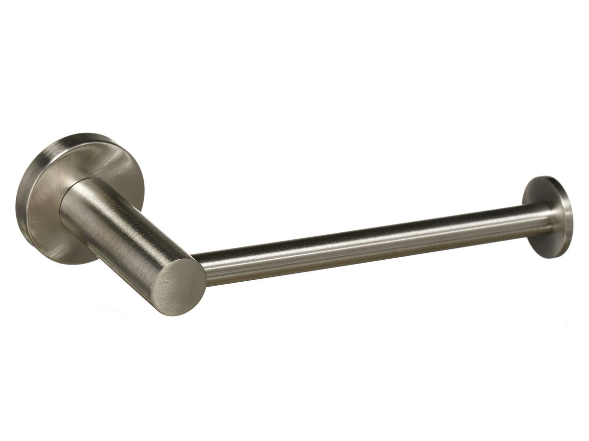 Mizu Drift Straight Toilet Roll Holder Brushed Nickel from Reece