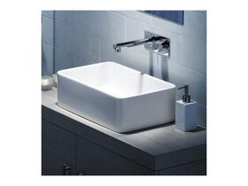 Caroma Cube Above Counter Basin 500mm 0 Taphole White