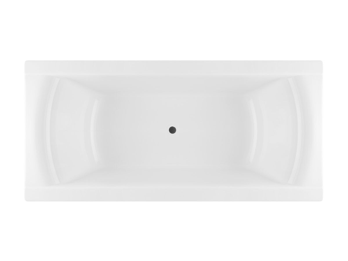 Lanark Shanti Rectangle Bath 1800 x 850 x 545mm White from Reece