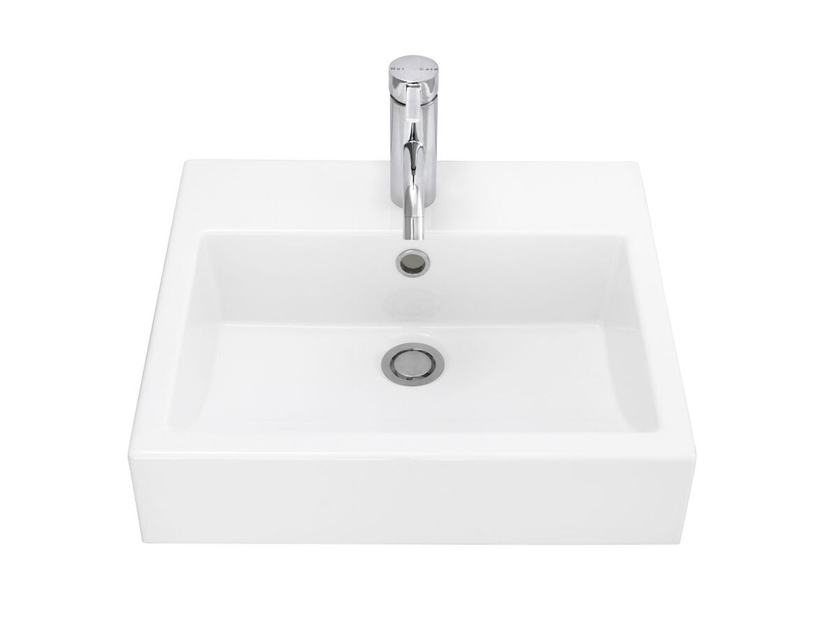 Caroma Nexus Wall Basin O/F 1 Taphole White