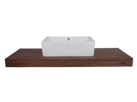 Solid Timber Basin Shelf 1200 - Walnut