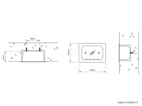 RBA Recessed Front Fixed Soap Dish Stainless Steel