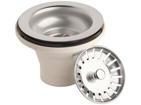Posh/Base 90x50mm Sink Basket Plug & Waste - Long