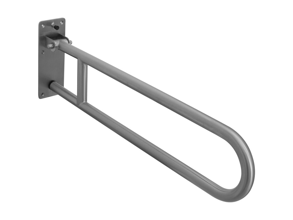 RBA Drop Down Grab Rail 850mm Satin Stainless Steel