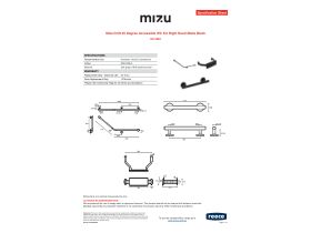 Specification Sheet - Mizu Drift 40 Degree Accessible WC Kit Right Hand Matte Black