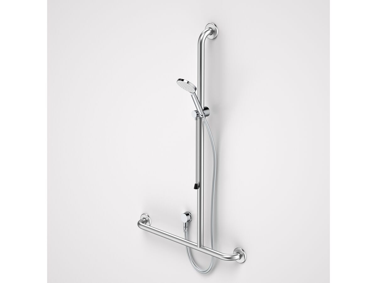 Care Support Accessible Right Handed Shower Set Left with Inverted Towel Rail