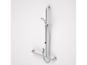 Care Support Accessible Right Handed Shower Set Left with Inverted Towel Rail