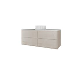 Kado Aspect Wall Hung Vanity Unit 1200mm 4 Drawer Corian 20mm Top