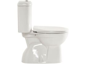 American Standard Studio Round Close Coupled Toilet Suite (S Trap) with Soft Close Quick Release White (4 Star)