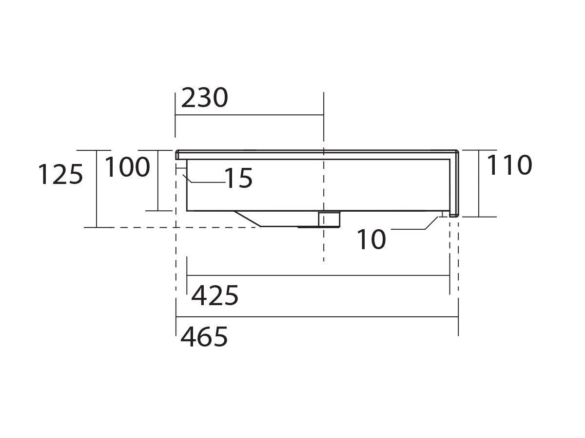 AXA Cento Semi Recessed Basin 1 Taphole White