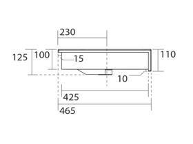 AXA Cento Semi Recessed Basin 1 Taphole White