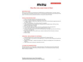 Installation Instructions - Mizu Bloc MK2 Basin Mixer Tap (4 Star)