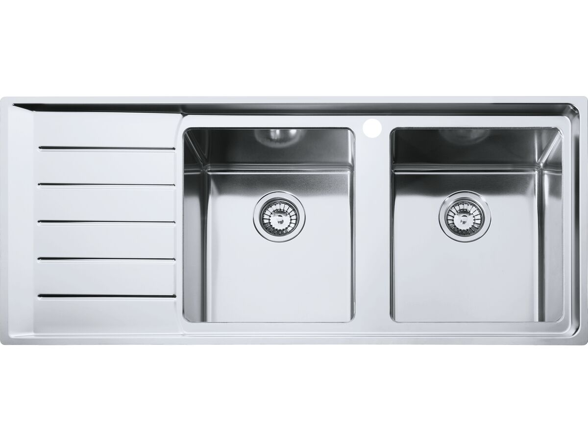 Franke Neptune Plus NPX621 Double Bowl Sink Only with Right Hand Bowls