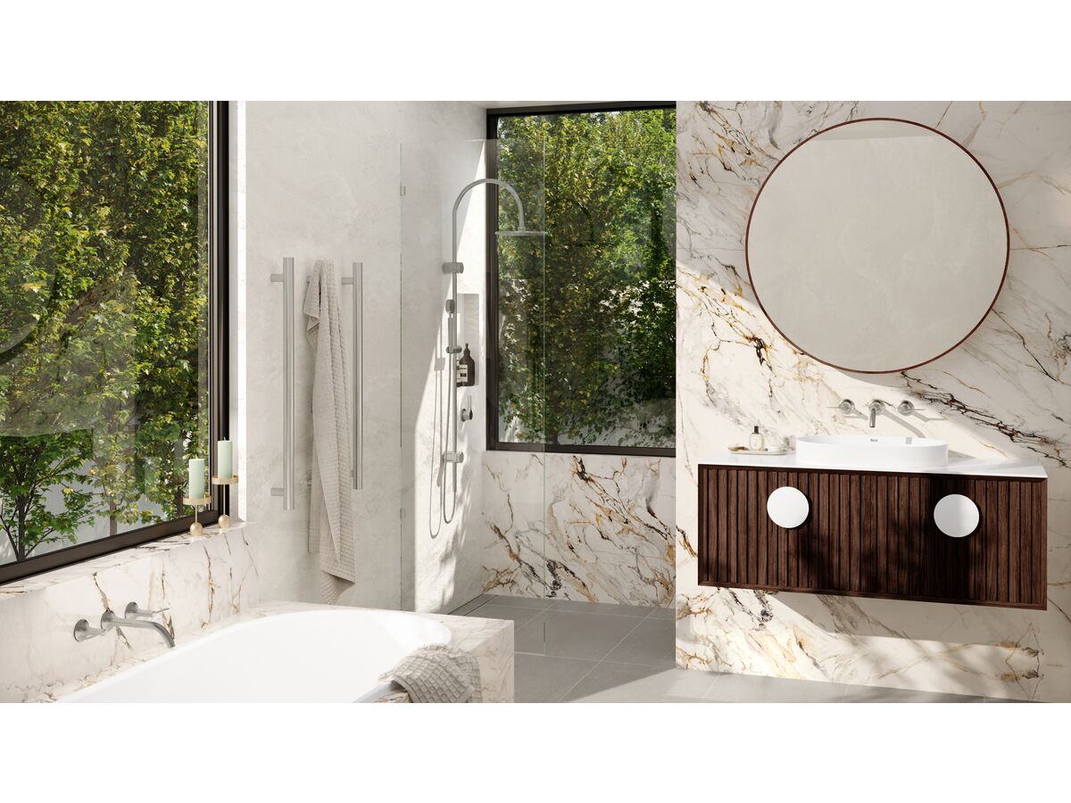 Milli Oria Bathroom Setting PVD Brushed Nickel