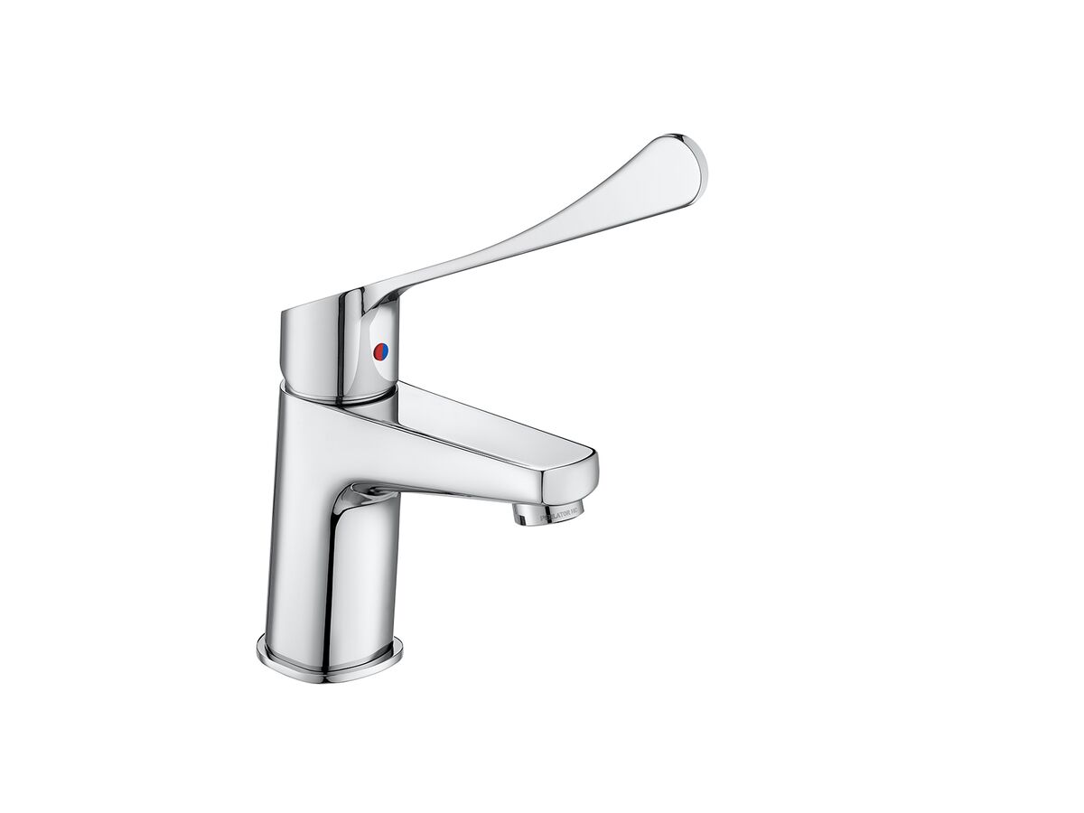 Posh Solus MK3 Basin Mixer Tap with Extended Lever 200mm Chrome (4 Star