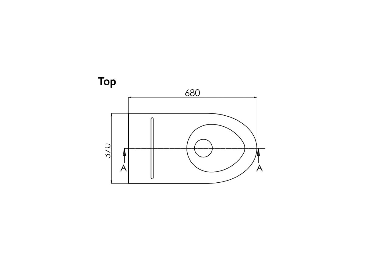 3Monkeez Wall Faced Pan S Trap Stainless Steel (3 Star)