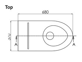 3Monkeez Wall Faced Pan S Trap Stainless Steel (3 Star)