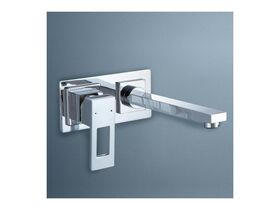 Quatro Wall Basin Mixer Loop Outlet Chrome