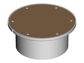 DWV Bolted Trap Screw Brass Top 150mm