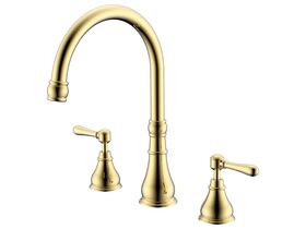 Milli Voir Hob Kitchen / Spa Set Lever Handle Brass Gold (4 Star)