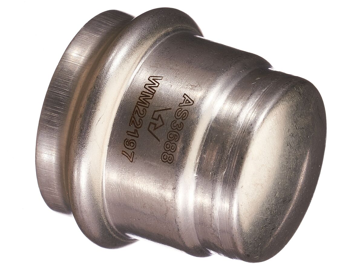 >B< Press Stainless Steel Stop End 42mm