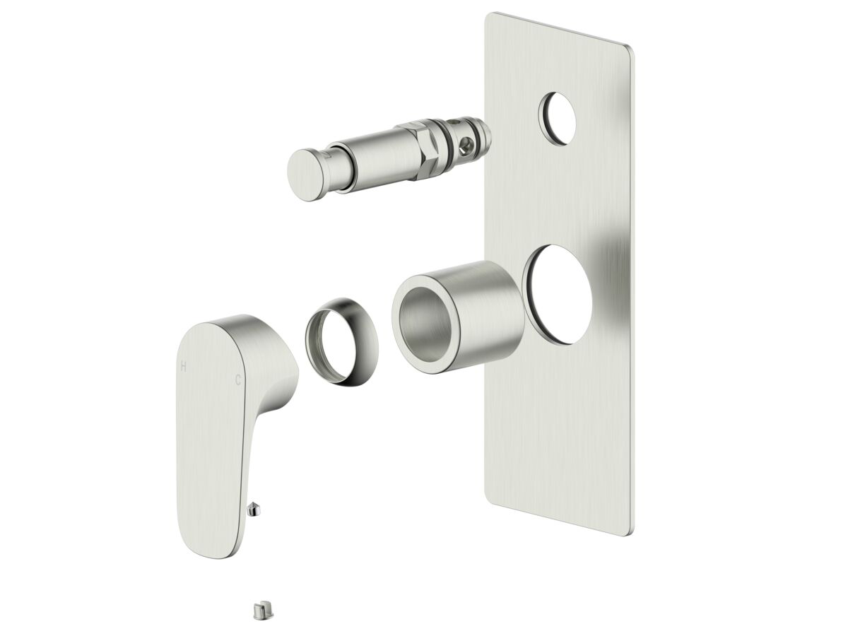 Mizu Silk Shower Mixer with Diverter Kit Brushed Nickel from Reece