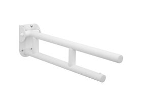 Leo Drop Down Grab Rail Stainless Steel 610mm White
