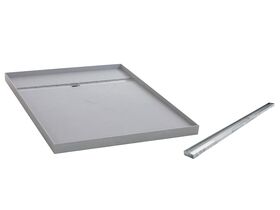 Posh Solus Tile Over Shower Tray with Rear Stainless Steel Tile Insert Channel Suits Tiles 9mm and up 900mm x 1200mm