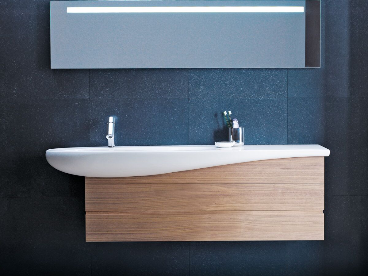 LAUFEN Alessi One Wall Basin Left Hand Basin with Fixing 1 Taphole