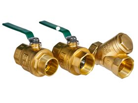 Wilkins Backflow Double Check Valve with Ball Valve 25mm