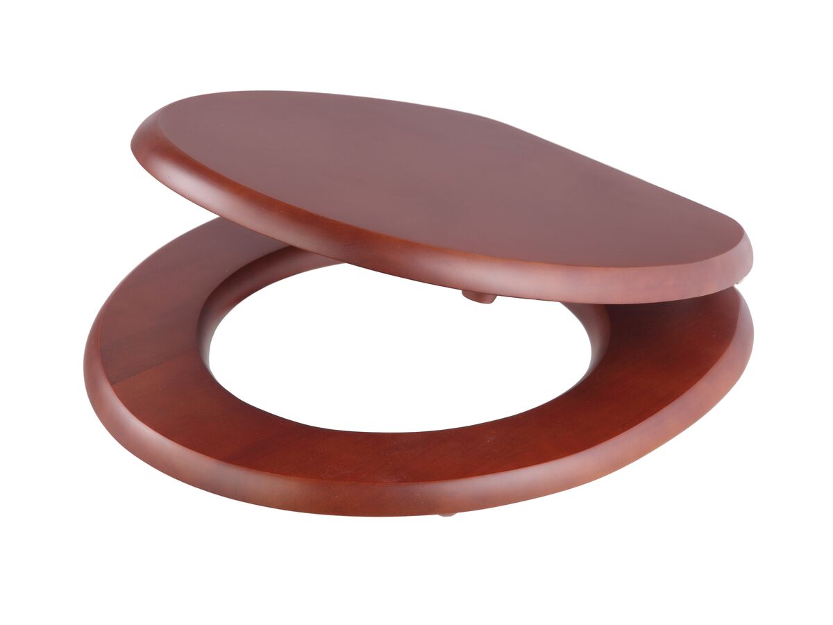 Posh Timber Standard Toilet Seat Oak Cherry from Reece