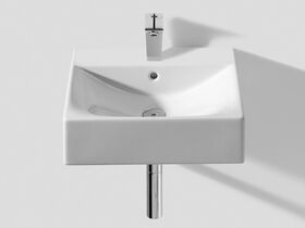 Diverta 470 Wall/ Above Counter Basin 3 Taphole with Fixing Kit White
