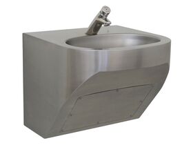 RBA Benefit Wall Mounted Basin with Compliant Tapware (6 Star) Stainless Steel