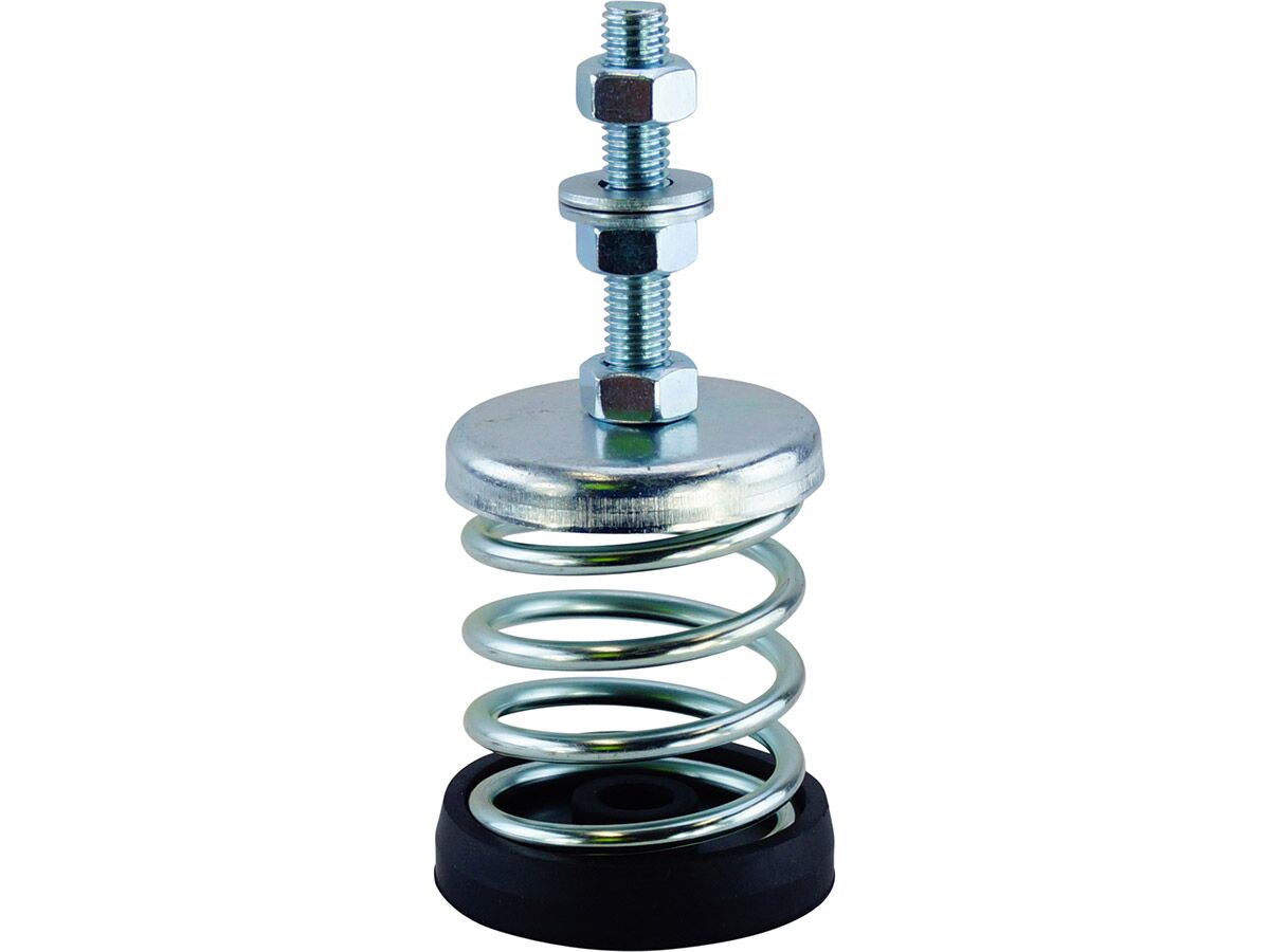 Vibration Leveling Spring Mount 15-30Kg Silver from Reece