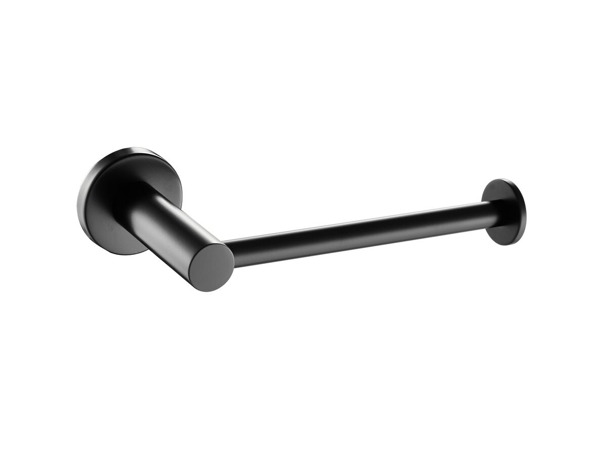 Mizu Drift Straight Toilet Roll Holder Matte Black from Reece