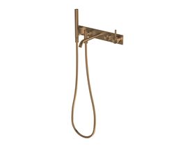 Hero - Milli Etch Bath Mixer Tap System with Hand Shower Brushed Bronze (3 Star)