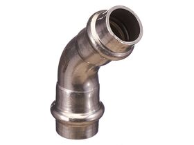 >B< Press Stainless Steel Elbow 45 Degree x 15mm