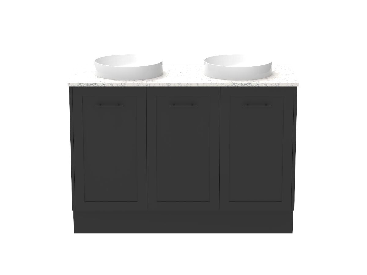 Kado Lux All Door 1200mm Double Bowl Floor Mount Caesarstone