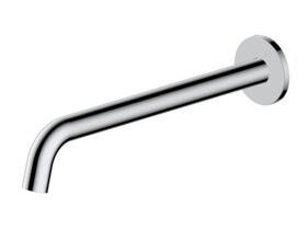 Mizu Drift Wall Basin/Bath Outlet Curve Spout 300 Chrome (6 Star)