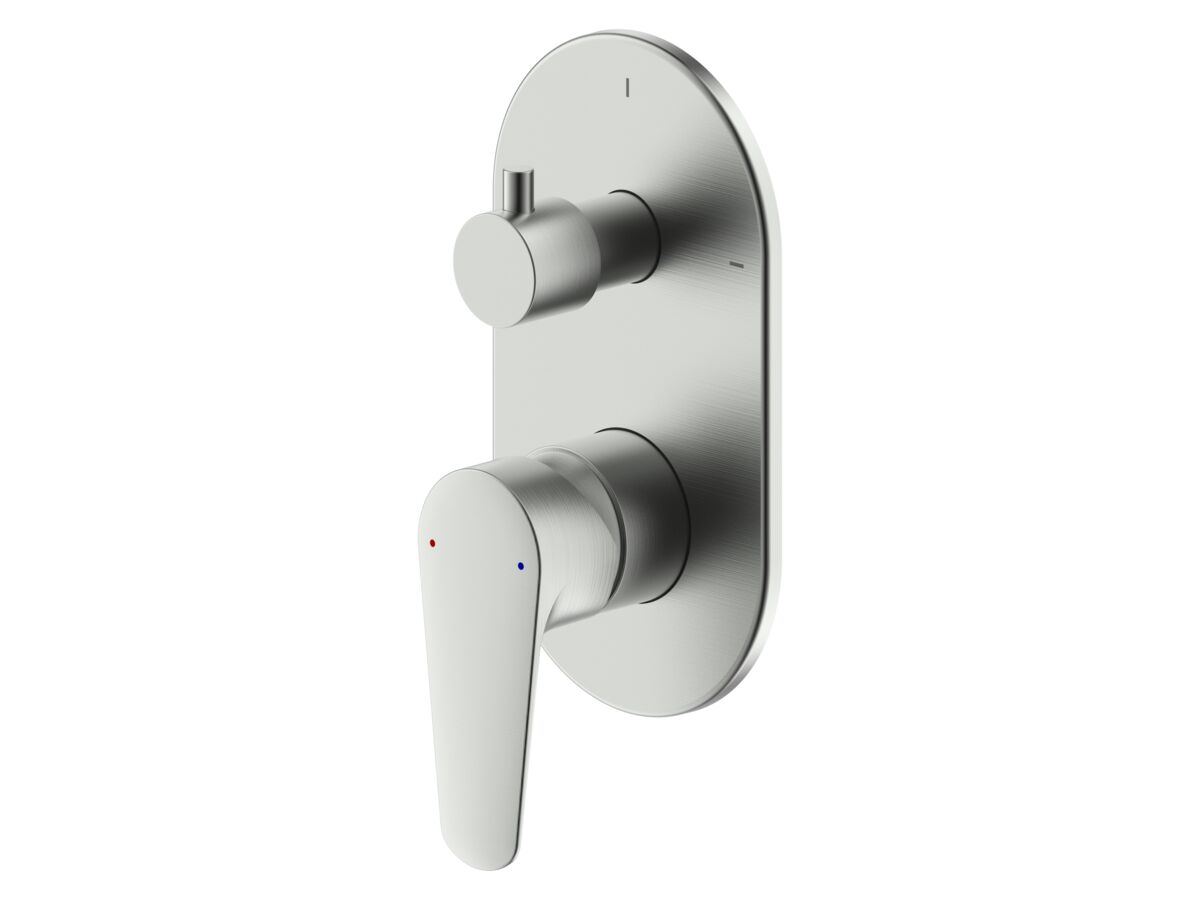 Hero - Posh Solus Shower Mixer Tap with Diverter Brushed Nickel